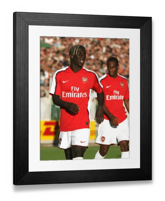 Framed Print : Bacary Sagna in Action for Arsenal Against Szombathely, 2008