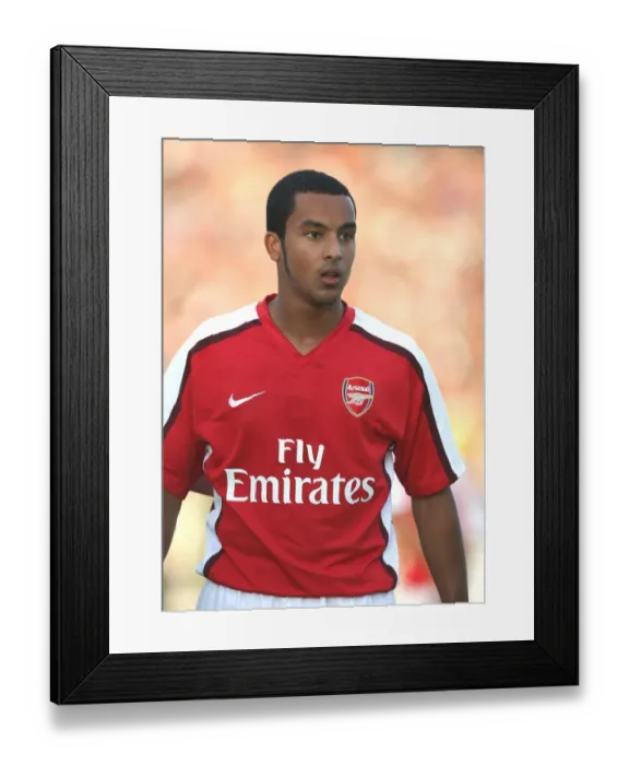 Framed Print : Theo Walcott's Thrilling Performance: Szombathely vs. Arsenal (2008-09) - 1:1 Draw