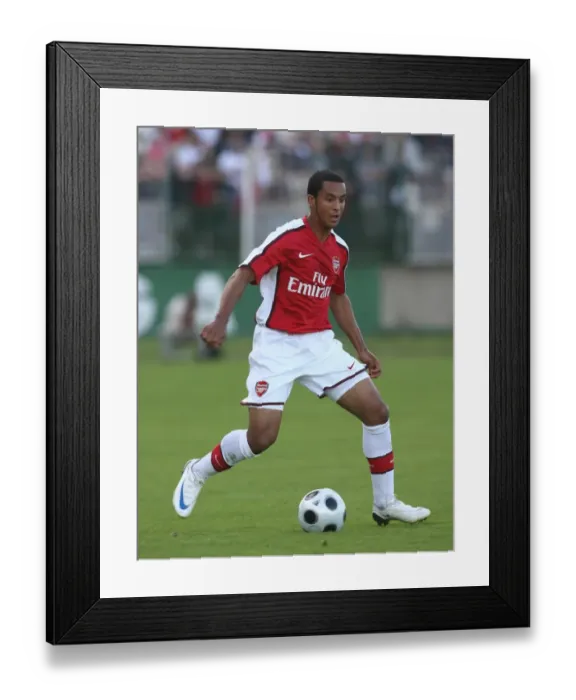 Framed Print : Theo Walcott's Standout Showing: Szombathely vs. Arsenal (1:1), 2008