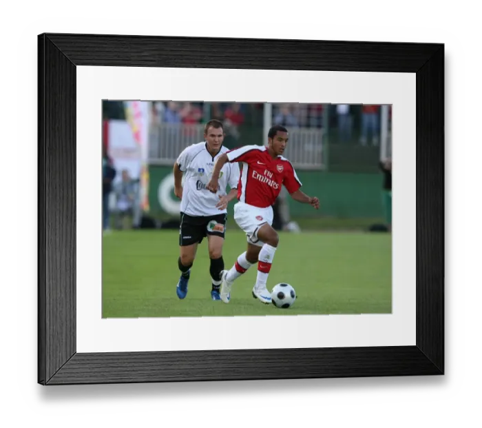 Framed Print : Theo Walcott (Arsenal) Zoltan Csontos (Szombathely)