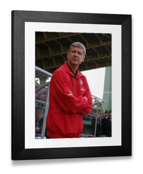 Framed Print : Arsene Wenger Leading Arsenal Against Szombathely, 2008 Framed Print : Arsene Wenger Leading Arsenal Against Szombathely, 2008