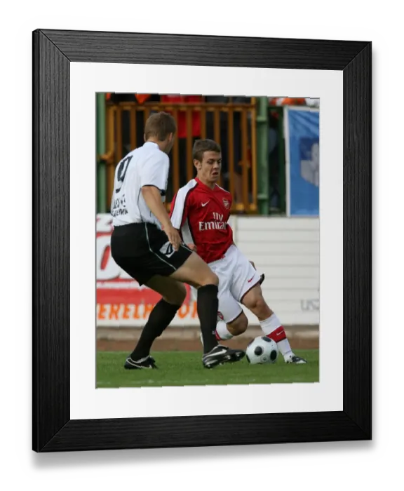 Framed Print : Jack Wilshere (Arsenal) Marton Oross (Szombathely)