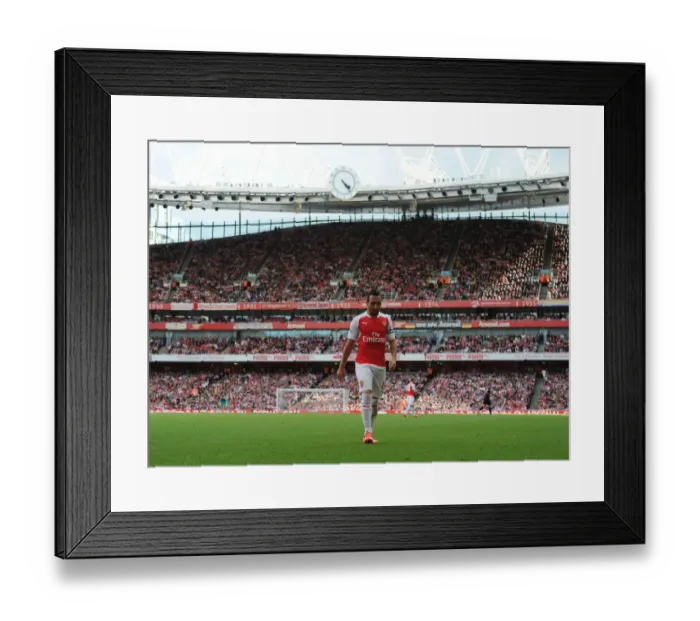 Framed Print : Santi Cazorla's Brilliant Performance: Arsenal v Stoke City (2015-16)