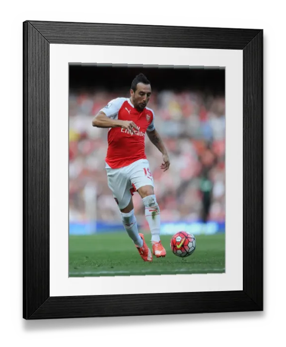 Framed Print : Santi Cazorla in Action: Arsenal vs Stoke City (2015-16) Framed Print : Santi Cazorla in Action: Arsenal vs Stoke City (2015-16)