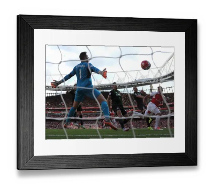 Framed Print : Giroud's Brace: Arsenal Triumph Over Stoke City in Premier League Showdown Framed Print : Giroud's Brace: Arsenal Triumph Over Stoke City in Premier League Showdown