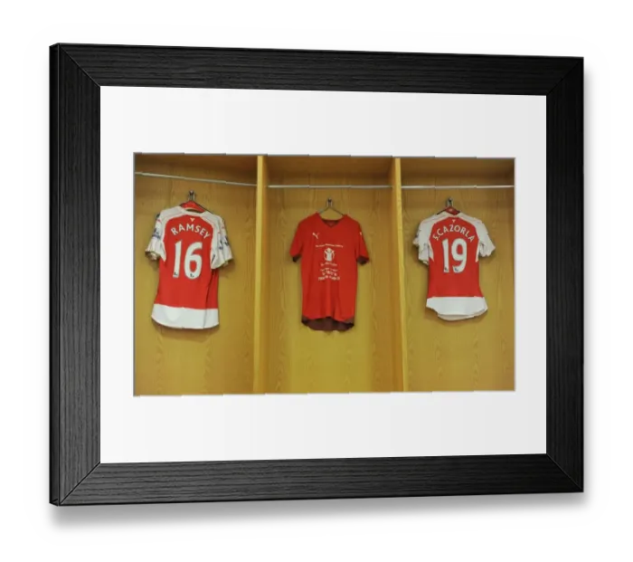 Framed Print : Arsenal vs Stoke City: Save the Children Warm-Up - Premier League 2015-16