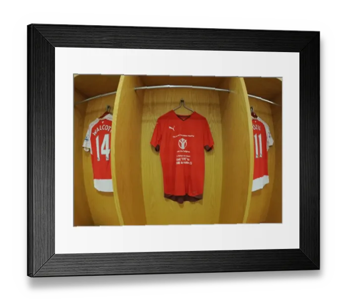 Framed Print : Arsenal vs Stoke City: Save the Children Warm-Up - Premier League 2015-16