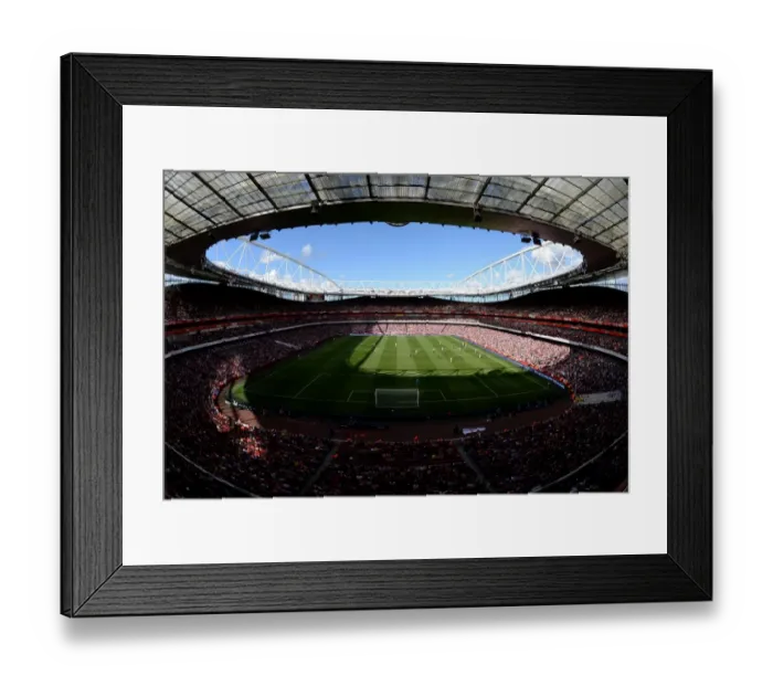 Framed Print : Emirates Stadium. Arsenal 2: 0 Stoke City. Barclays Premier League. Emirates Stadium Framed Print : Emirates Stadium. Arsenal 2: 0 Stoke City. Barclays Premier League. Emirates Stadium
