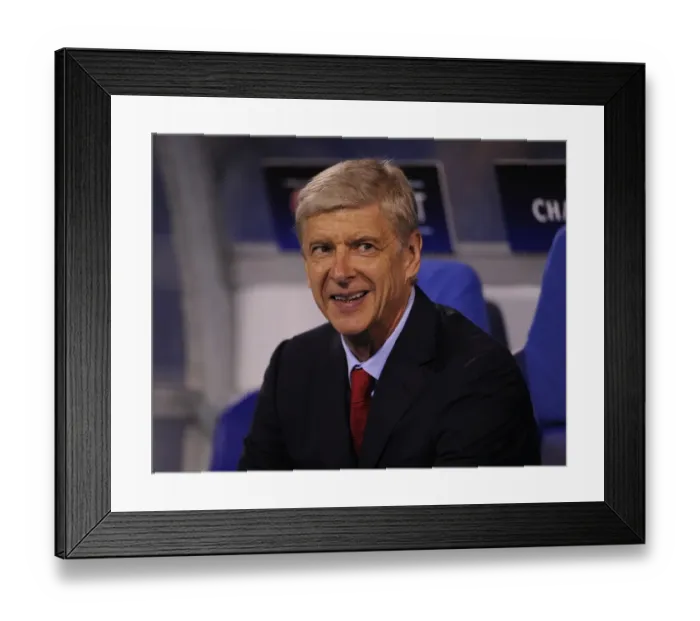 Framed Print : Arsene Wenger at Dinamo Zagreb: Arsenal FC in the UEFA Champions League (September 2015)
