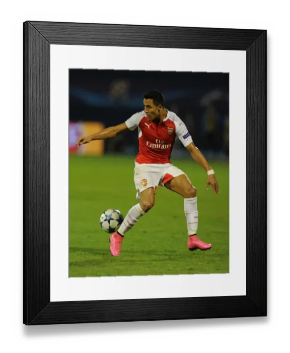 Framed Print : Alexis Sanchez's Stellar Show: Arsenal's Victory over Dinamo Zagreb in the 2015-16 UEFA Champions League