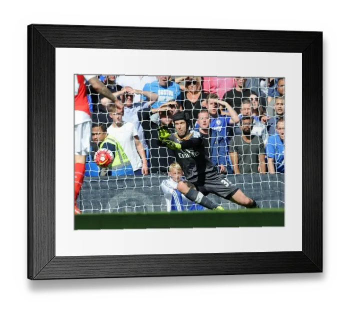Framed Print : Petr Cech: Clash of the Blues - Chelsea vs. Arsenal, Premier League (2015-16) Framed Print : Petr Cech: Clash of the Blues - Chelsea vs. Arsenal, Premier League (2015-16)