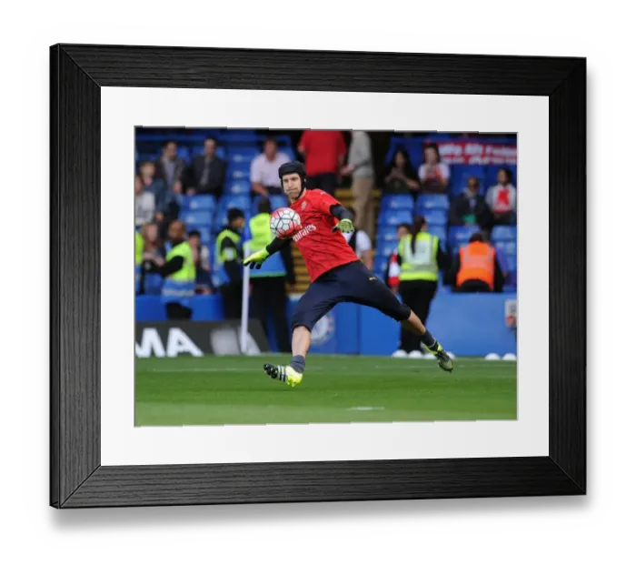 Framed Print : Petr Cech: Gunning for Victory - Arsenal's Goalkeeper Readies for Chelsea Showdown, Premier League 2015-16 Framed Print : Petr Cech: Gunning for Victory - Arsenal's Goalkeeper Readies for Chelsea Showdown, Premier League 2015-16