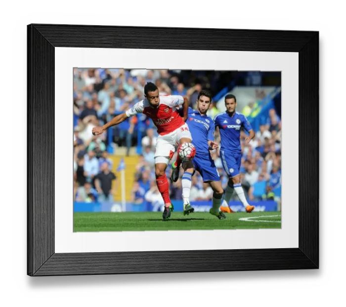 Framed Print : Coquelin vs. Oscar: A Premier League Battle - Chelsea vs. Arsenal (2015-16) Framed Print : Coquelin vs. Oscar: A Premier League Battle - Chelsea vs. Arsenal (2015-16)