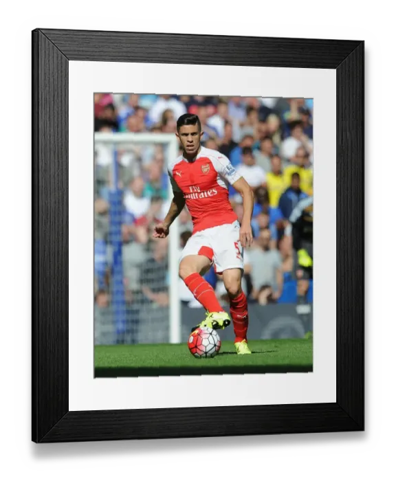 Framed Print : Gabriel in Action: Chelsea vs. Arsenal, Premier League 2015-16 Framed Print : Gabriel in Action: Chelsea vs. Arsenal, Premier League 2015-16