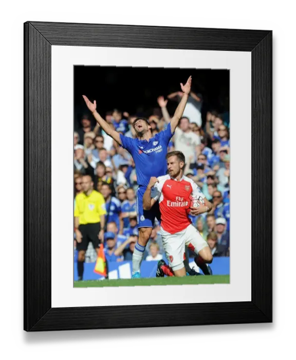 Framed Print : Intense Rivalry: Ramsey vs. Oscar Clash in Chelsea vs. Arsenal Premier League (2015-16) Framed Print : Intense Rivalry: Ramsey vs. Oscar Clash in Chelsea vs. Arsenal Premier League (2015-16)