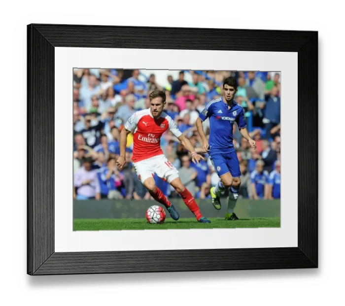 Framed Print : Clash of the Midfield Maestros: Ramsey vs. Oscar - Chelsea vs. Arsenal, Premier League 2015-16 Framed Print : Clash of the Midfield Maestros: Ramsey vs. Oscar - Chelsea vs. Arsenal, Premier League 2015-16