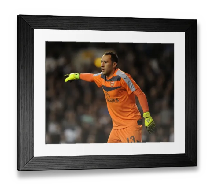 Framed Print : Arsenal's David Ospina Faces Off Against Tottenham Hotspur in Intense Capital One Cup Clash
