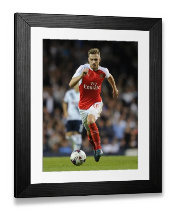 Framed Print : Ramsey vs. Tottenham: The Capital One Cup Battle in London