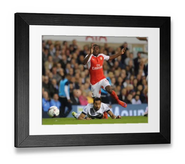 Framed Print : Battle of the Capital: Campbell vs Chadli - Arsenal vs Tottenham in the Capital One Cup