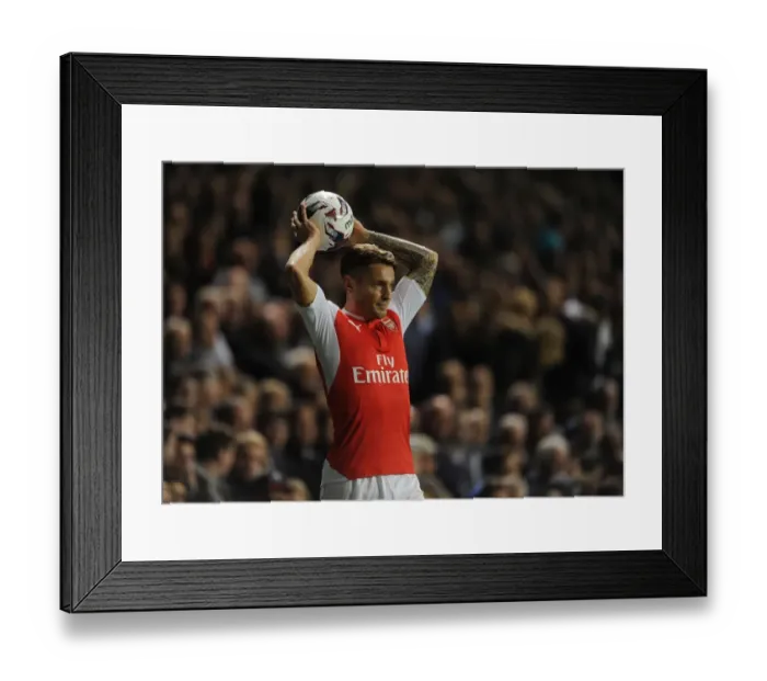 Framed Print : Mathieu Debuchy in Action: Arsenal vs. Tottenham Hotspur, Capital One Cup 2015 / 16 Framed Print : Mathieu Debuchy in Action: Arsenal vs. Tottenham Hotspur, Capital One Cup 2015 / 16