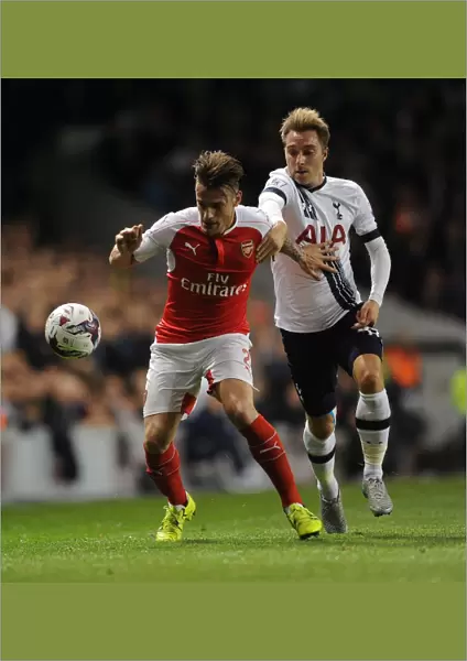 Mathieu Debuchy (Arsenal) Chritian Eriksen (Tottenham). Tottenham Hotspur 1: 2 Arsenal