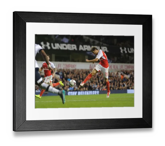 Framed Print : Flamini's Brace: Arsenal Defeats Tottenham in Capital One Cup