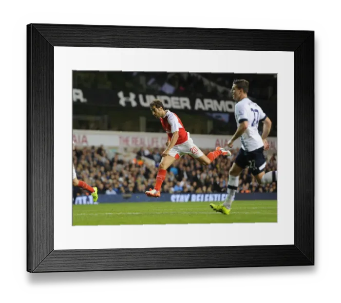 Framed Print : Flamini's Double Strike: Arsenal's Surprising Victory Over Tottenham in Capital One Cup