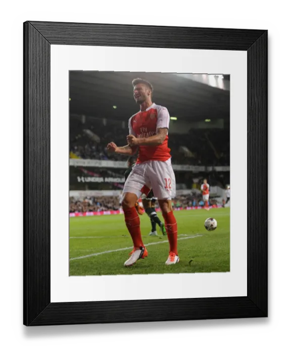 Framed Print : Giroud in Action: Arsenal vs. Tottenham Capital One Cup Clash, 2015 / 16 Framed Print : Giroud in Action: Arsenal vs. Tottenham Capital One Cup Clash, 2015 / 16