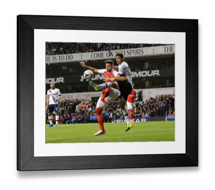 Framed Print : Clash of Titans: Giroud vs. Fazio - Arsenal vs. Tottenham Capital One Cup Showdown Framed Print : Clash of Titans: Giroud vs. Fazio - Arsenal vs. Tottenham Capital One Cup Showdown