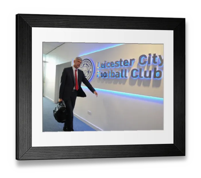 Framed Print : Arsene Wenger at Leicester City: Premier League Showdown 2015 / 16 (Arsenal vs. Leicester City) Framed Print : Arsene Wenger at Leicester City: Premier League Showdown 2015 / 16 (Arsenal vs. Leicester City)