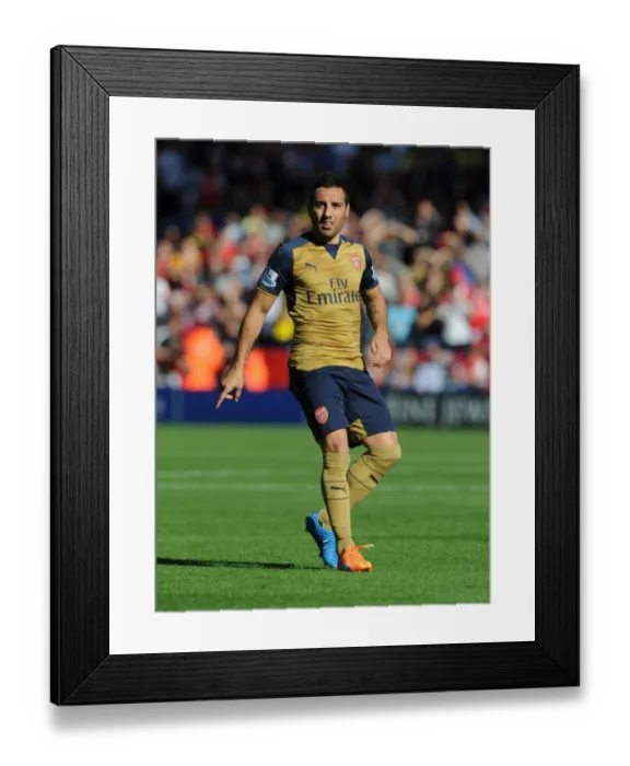 Framed Print : Santi Cazorla: In Action Against Leicester City, Premier League 2015 / 16 Framed Print : Santi Cazorla: In Action Against Leicester City, Premier League 2015 / 16