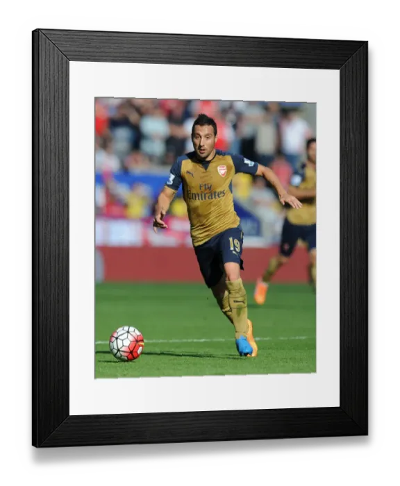 Framed Print : Santi Cazorla in Action: Arsenal vs. Leicester City, Premier League 2015 / 16 Framed Print : Santi Cazorla in Action: Arsenal vs. Leicester City, Premier League 2015 / 16
