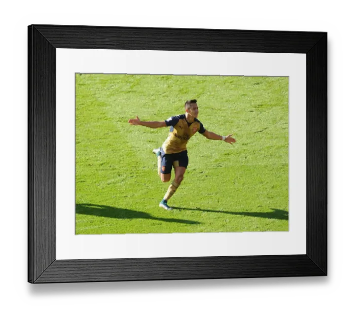 Framed Print : Alexis Sanchez's Hat-Trick: Arsenal's Triumph over Leicester City, Premier League 2015 / 16 Framed Print : Alexis Sanchez's Hat-Trick: Arsenal's Triumph over Leicester City, Premier League 2015 / 16