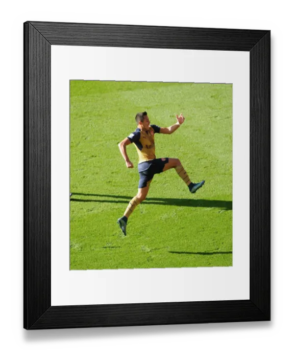 Framed Print : Alexis Sanchez's Hat-Trick: Arsenal's Triumph over Leicester City (2015 / 16)