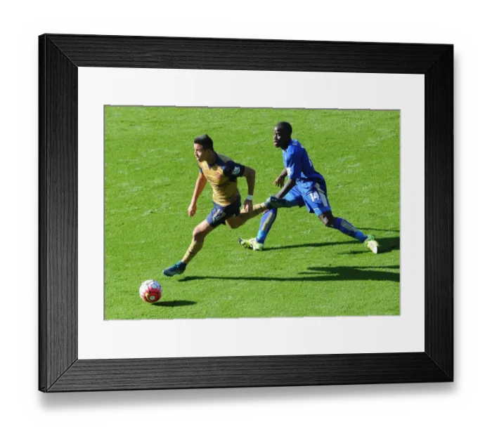 Framed Print : Chasing Glory: Sanchez vs. Kante - A Premier League Battle Framed Print : Chasing Glory: Sanchez vs. Kante - A Premier League Battle