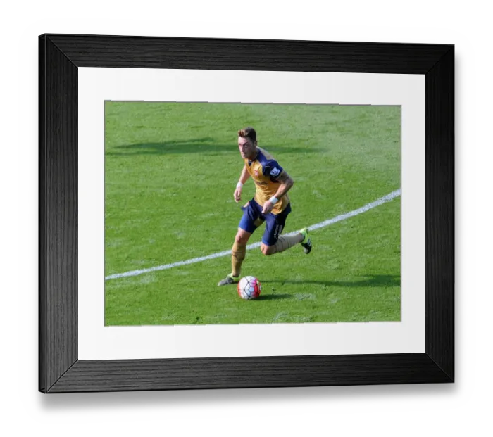 Framed Print : Mesut Ozil's Brilliance: Arsenal's 5-2 Victory Over Leicester City in the Premier League Framed Print : Mesut Ozil's Brilliance: Arsenal's 5-2 Victory Over Leicester City in the Premier League