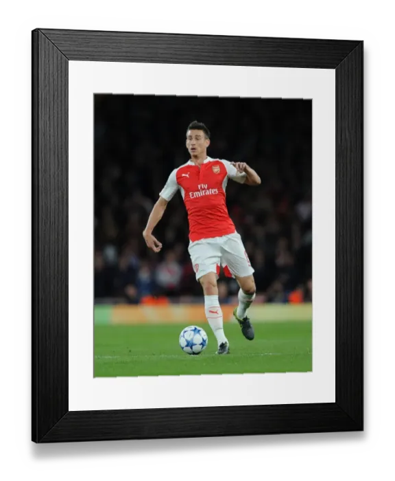 Framed Print : Arsenal's Koscielny in Action: Arsenal vs. Olympiacos, 2015 Champions League Framed Print : Arsenal's Koscielny in Action: Arsenal vs. Olympiacos, 2015 Champions League