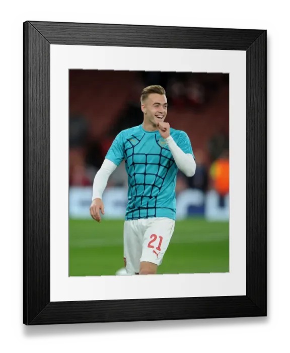 Framed Print : Calum Chambers Determination Ahead of Arsenal vs Olympiacos UCL Showdown (September 2015) Framed Print : Calum Chambers Determination Ahead of Arsenal vs Olympiacos UCL Showdown (September 2015)
