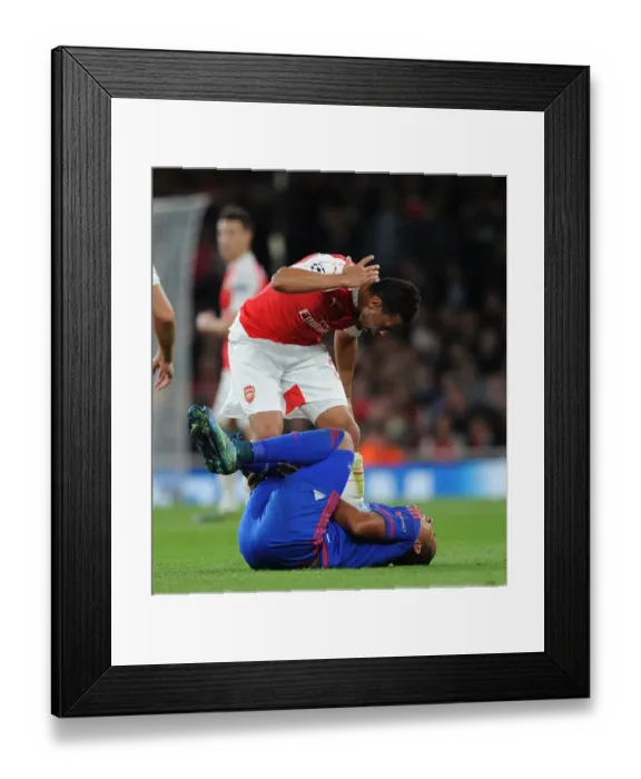 Framed Print : Coquelin vs. Pardo: A Champions League Clash at Arsenal Framed Print : Coquelin vs. Pardo: A Champions League Clash at Arsenal