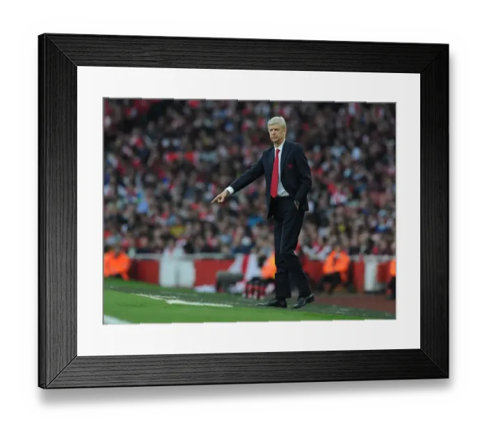 Framed Print : Arsene Wenger vs Manchester United: Clash of the Titans in the 2015 / 16 Premier League (Arsenal vs Manchester United) Framed Print : Arsene Wenger vs Manchester United: Clash of the Titans in the 2015 / 16 Premier League (Arsenal vs Manchester United)