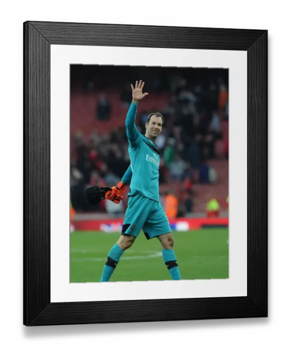 Framed Print : Peter Cech Bids Emotional Farewell to Arsenal Fans After Arsenal vs Manchester United Match, 2015 / 16 Premier League Framed Print : Peter Cech Bids Emotional Farewell to Arsenal Fans After Arsenal vs Manchester United Match, 2015 / 16 Premier League