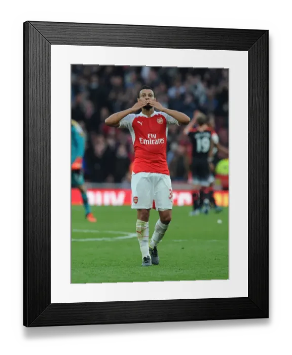 Framed Print : Coquelin's Stunner: Arsenal's Euphoric Victory Over Manchester United in the 2015 / 16 Premier League Framed Print : Coquelin's Stunner: Arsenal's Euphoric Victory Over Manchester United in the 2015 / 16 Premier League