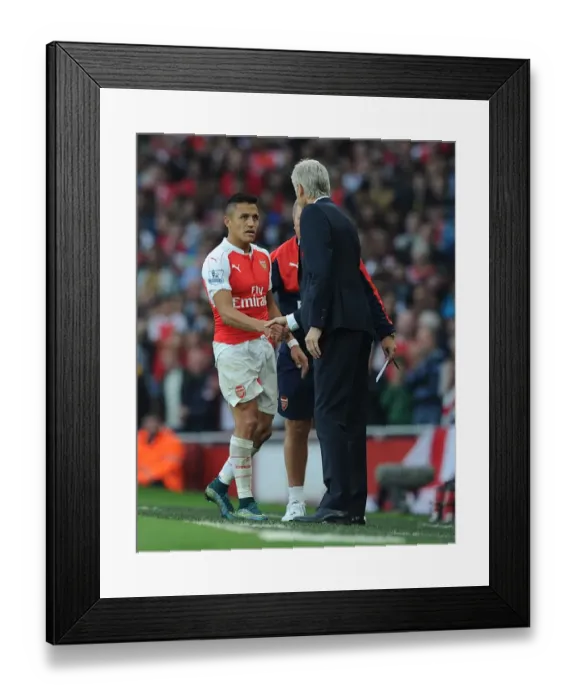 Framed Print : Farewell Handshake: Wenger and Sanchez Part Ways at the Emirates, Arsenal vs Manchester United, 2015 / 16 Premier League Framed Print : Farewell Handshake: Wenger and Sanchez Part Ways at the Emirates, Arsenal vs Manchester United, 2015 / 16 Premier League