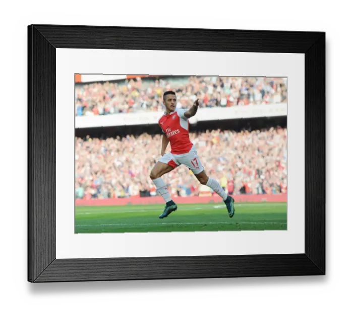 Framed Print : Alexis Sanchez Scores the Opener: Arsenal's Triumph Over Manchester United in the 2015 / 16 Premier League Framed Print : Alexis Sanchez Scores the Opener: Arsenal's Triumph Over Manchester United in the 2015 / 16 Premier League