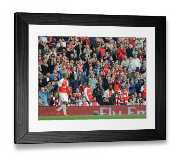 Framed Print : Sea of Passion: Arsenal vs Manchester United at Emirates Stadium, Premier League 2015 / 16