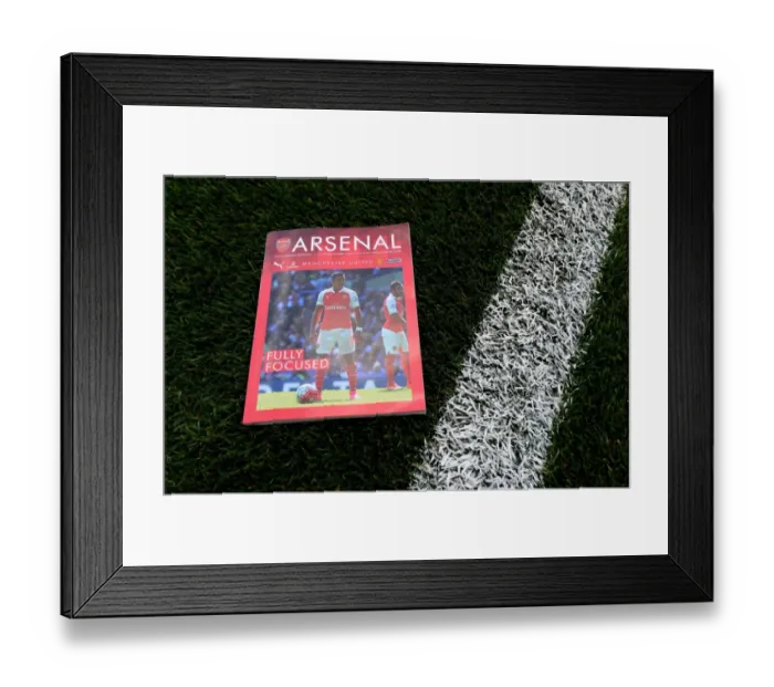 Framed Print : Arsenal vs Manchester United: Premier League Clash (2015 / 16) - The Arsenal Programme