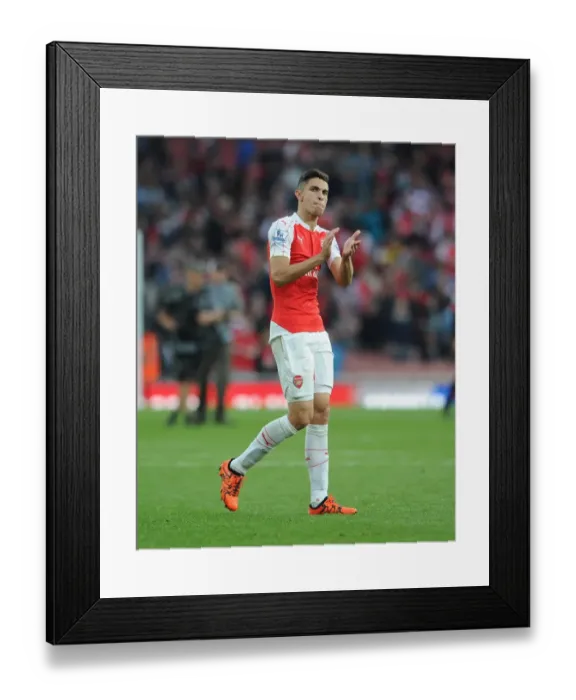 Framed Print : Gabriel (Arsenal). Arsenal 3: 0 Manchester United Framed Print : Gabriel (Arsenal). Arsenal 3: 0 Manchester United