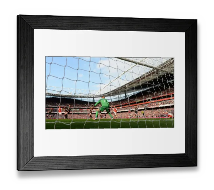 Framed Print : Mesut Ozil's Stunner: Arsenal's Victory Over Manchester United, Premier League 2015 / 16