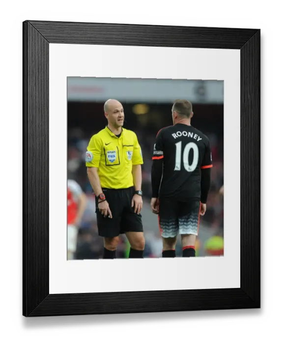 Framed Print : Referee Anthony Taylor. Arsenal 3: 0 Manchester United Framed Print : Referee Anthony Taylor. Arsenal 3: 0 Manchester United