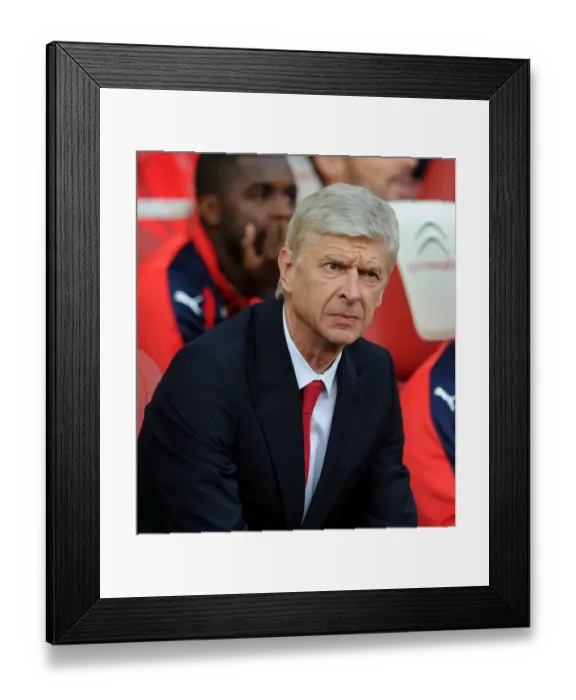 Framed Print : Arsene Wenger: Arsenal vs Manchester United Showdown (2015 / 16)
